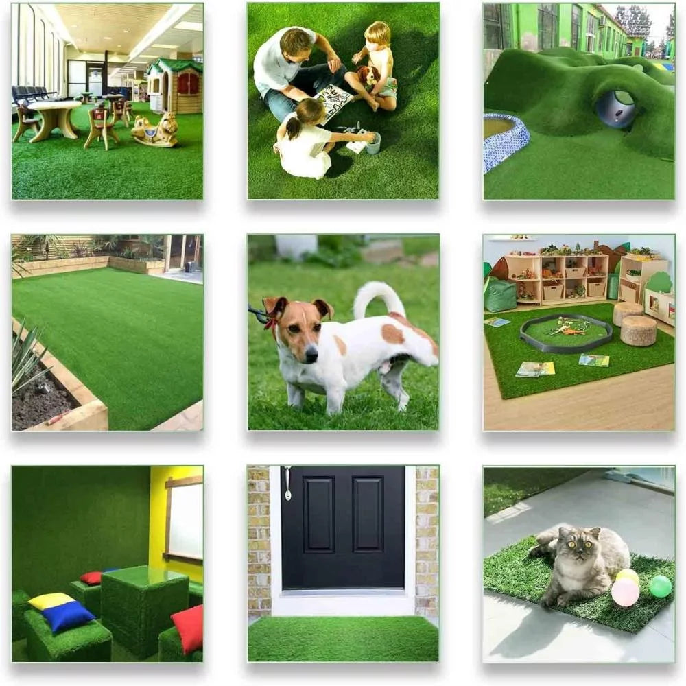 Artificial Grass 12x15 0.8in Pile Height Artificial Turf P10287