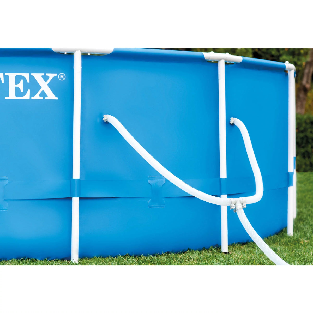 12 x 30 Metal Frame Set Swimming Pool with Filter Pump N65775