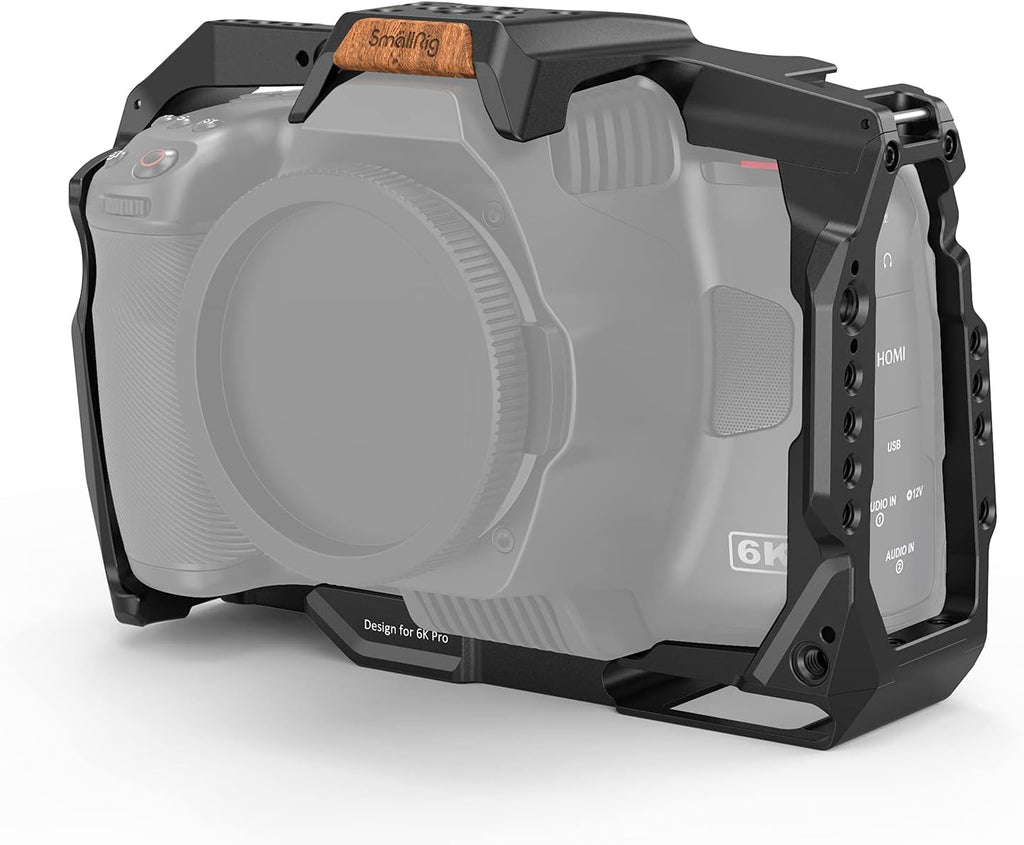 Full Cage for Blackmagic Pocket Cinema Camera 6K Pro with NATO Rail & Cold Shoe Mount J89104