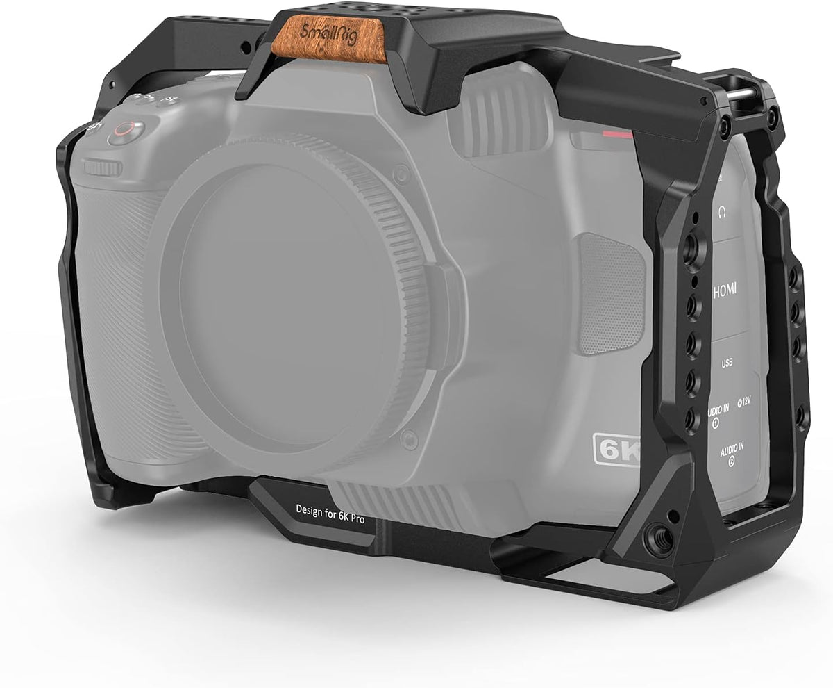 Full Cage for Blackmagic Pocket Cinema Camera 6K Pro with NATO Rail & Cold Shoe Mount J89104