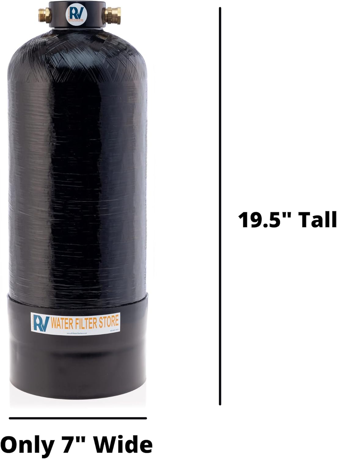 Portable 8,000 Grain RV Water Softener with 3/4" Fittings M69814