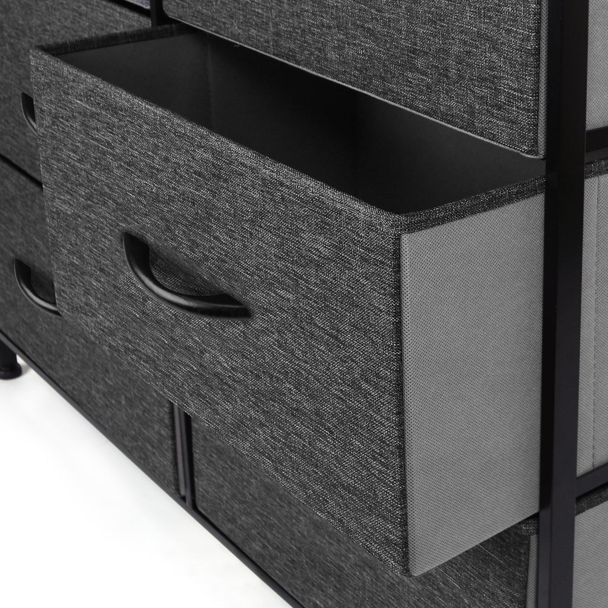 Grey 7 Drawer Storage Dresser D306