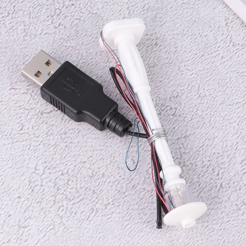 6 Pcs Mini LED White Roller Skates Toe Caps T436564