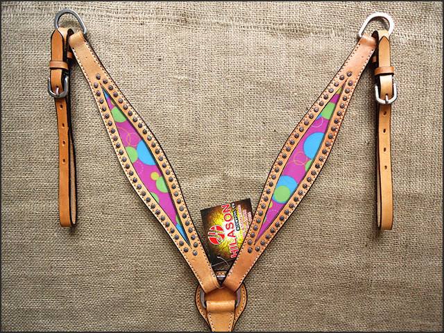 Tan Leather Horse Breast Collar K879
