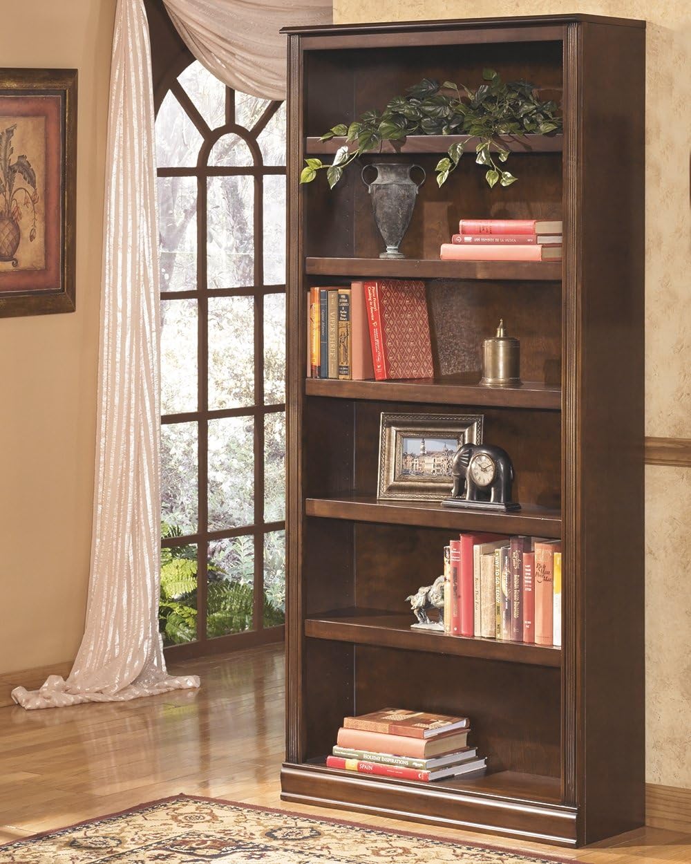 Brown Bookcase with 3 Adjustable Shelves A776371