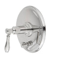 Matte White Tub & Shower Diverter Plate with Handle T1486