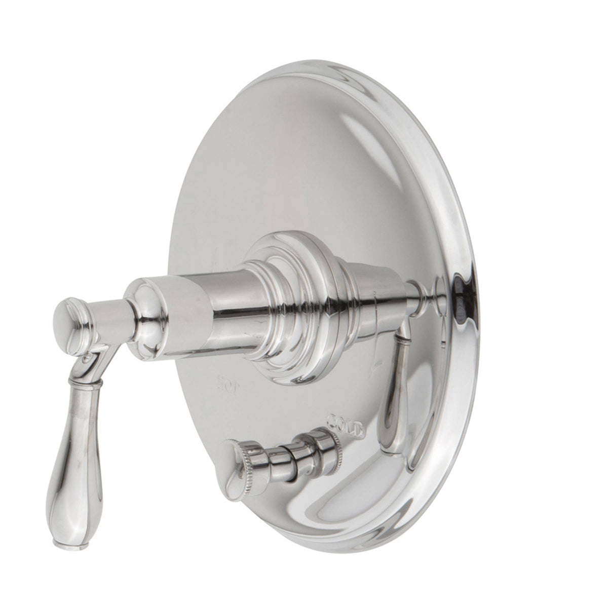 Matte White Tub & Shower Diverter Plate with Handle T1486