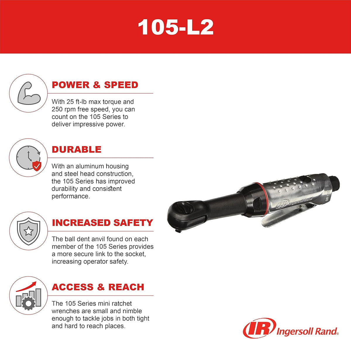 1/4-Inch Air Ratchet Z88368