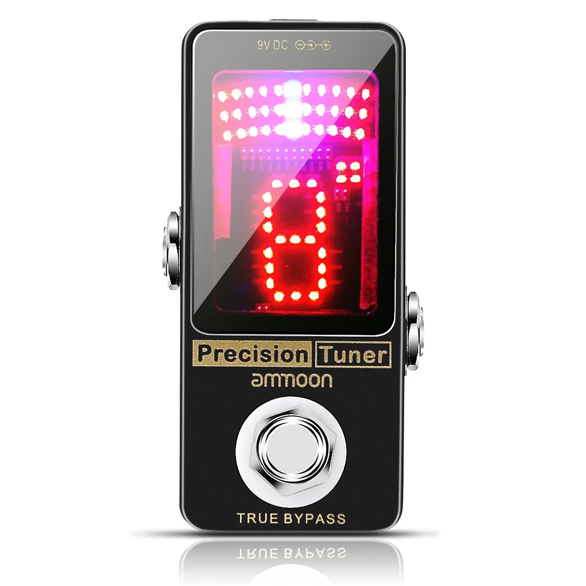 Metal Shell Tuner Pedal Led Display Precision Bypass Bass Tuner L69308