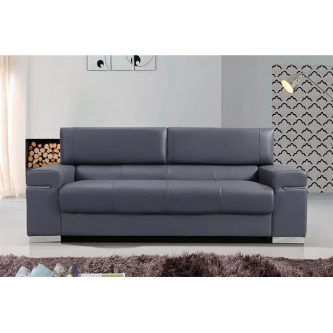 Grey Leather Sofa N5344