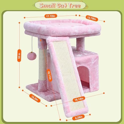 Light Grey Cat Tree with Scratching Post and Perch L1635