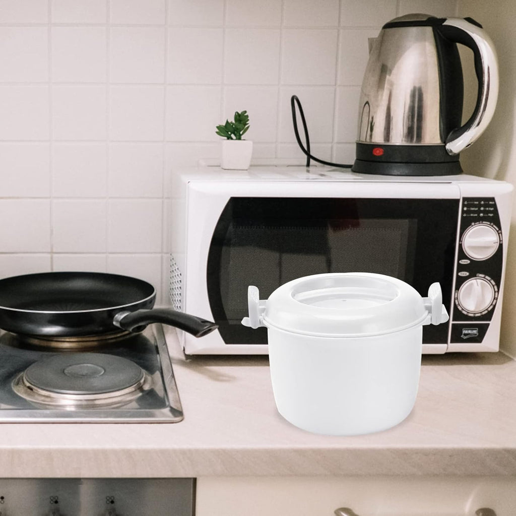 2pcs Round Microwave Rice Cooker Rice Steamer J754