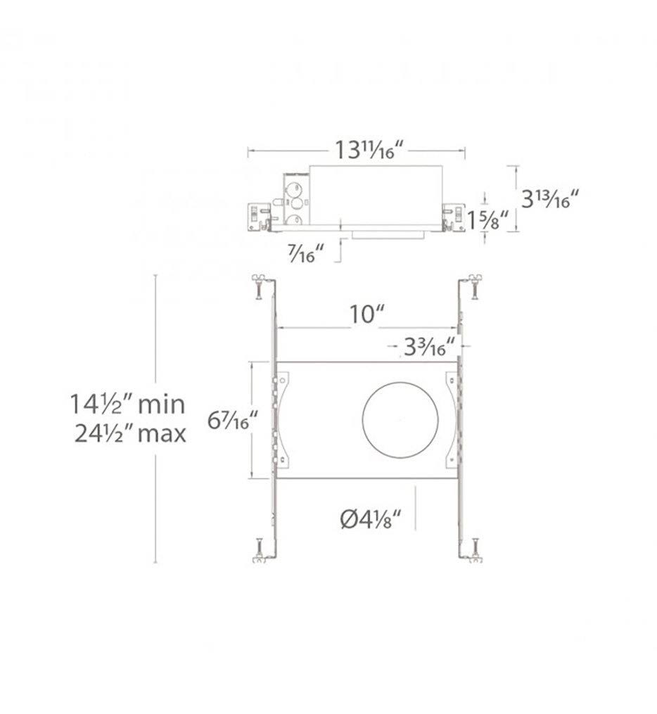 3.5x22 LED IC-Rated Airtight Housing A63112