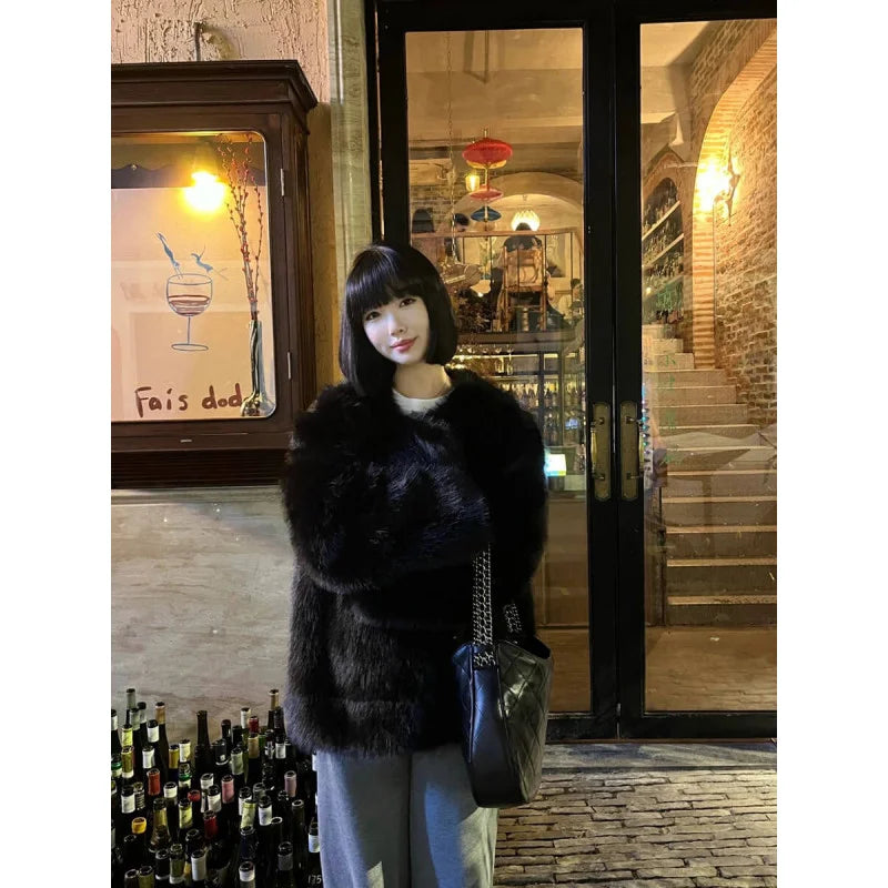 Black Lambskin Hobo Bag W895640