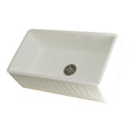 33 In. Apron Front Farmhouse Single Bowl Kitchen Sink, Matte White Z885