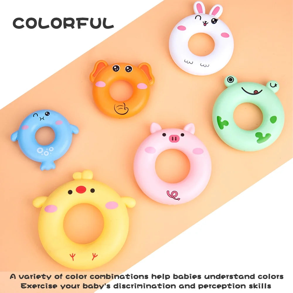 7 Pcs Soft Stacking Rings Toy C107816