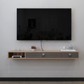 Floating TV Shelf with 2 Doors P66880