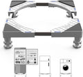 Adjustable Mini Fridge Stand with 4 Heavy Duty Feet White F563
