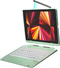 Green Detachable Keyboard Case with Trackpad for iPad 10.2 inch S419