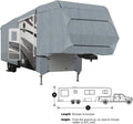 4-Layer RV Travel Trailer Camper Cover Fits 37'-41'L Extra Tall with Zipper Access C9865