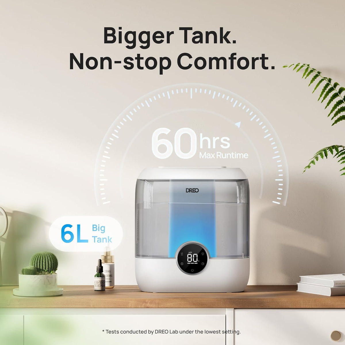 6L Smart Ultrasonic Humidifier, Gray Z4966