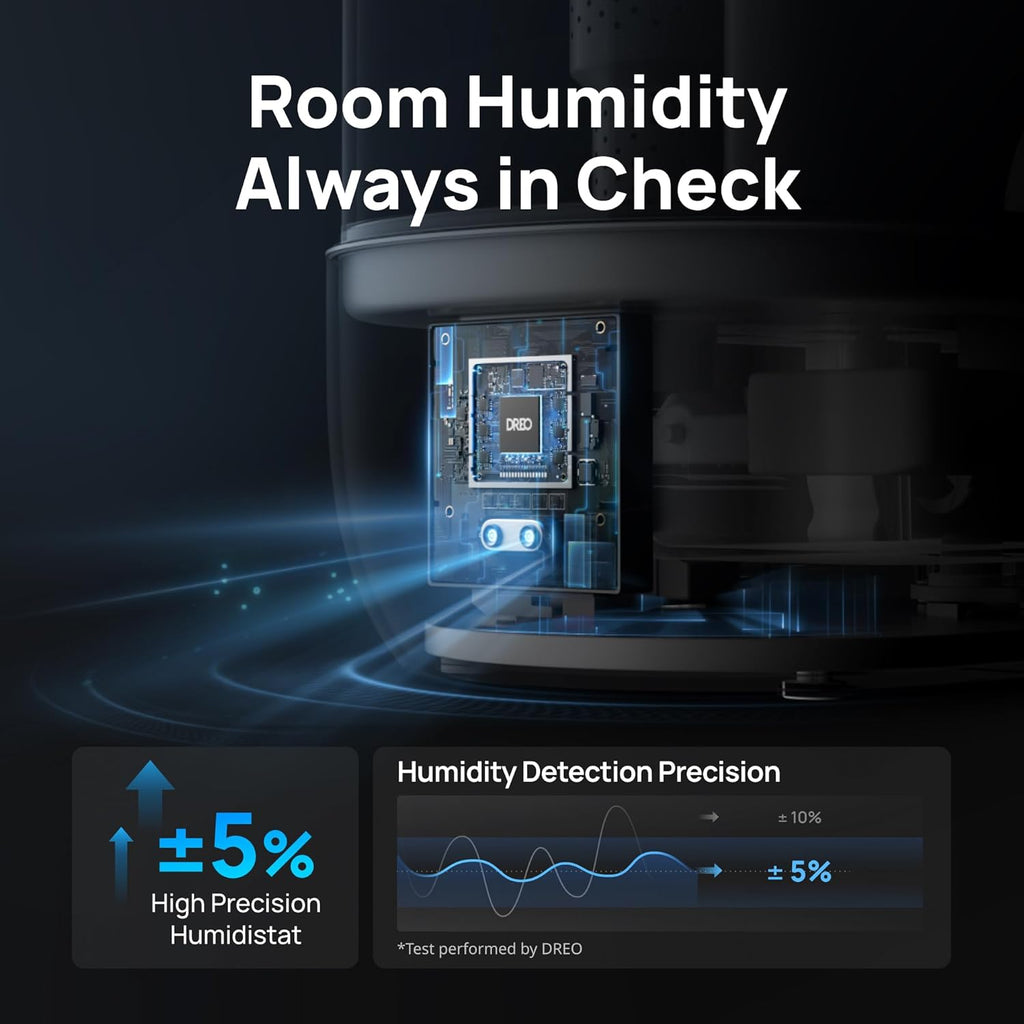 6L Smart Ultrasonic Humidifier, Gray Z4966