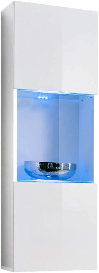 Wall Mounted Floating Bookcase Cabinet White I616893
