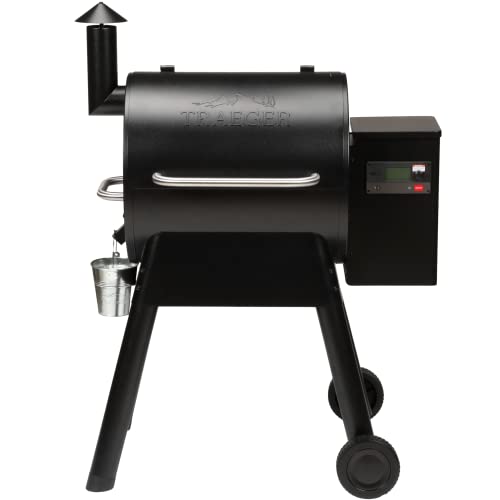 Black Electric Wood Pellet Grill and Smoker with WiFi T529831