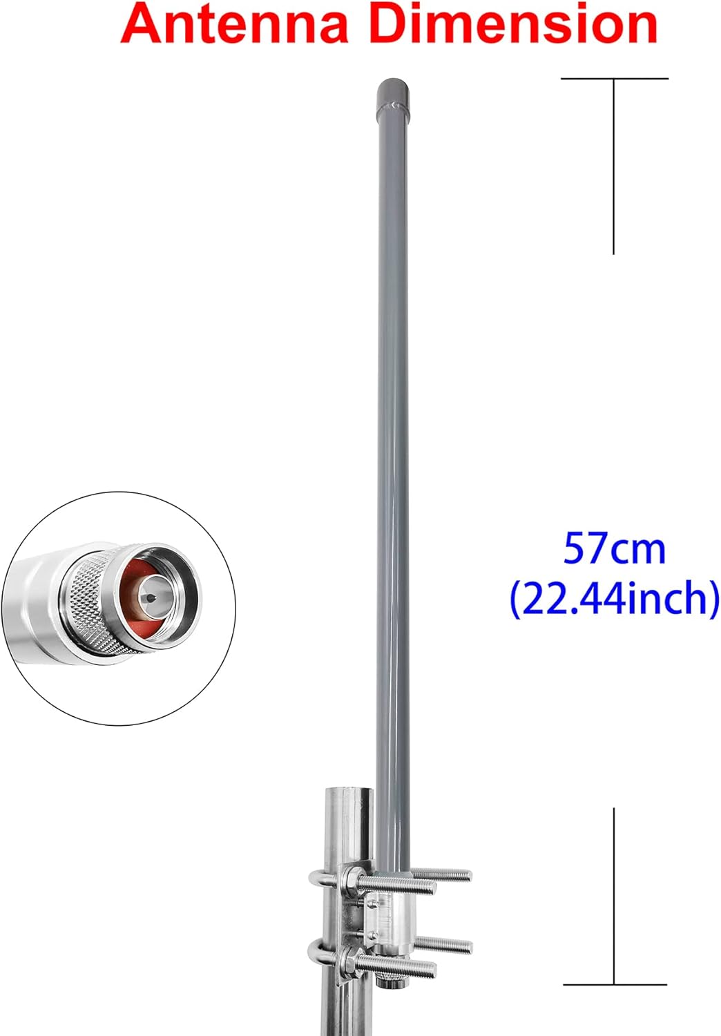 915MHz 6dBi LoRa Gateway Antenna with Extension Cable U540