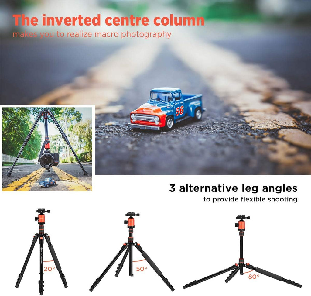 77’’ Aluminum Camera Tripod with 360 Degree Ball Head T4812