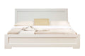 King Black Paneled Platform Bedroom Set Y279