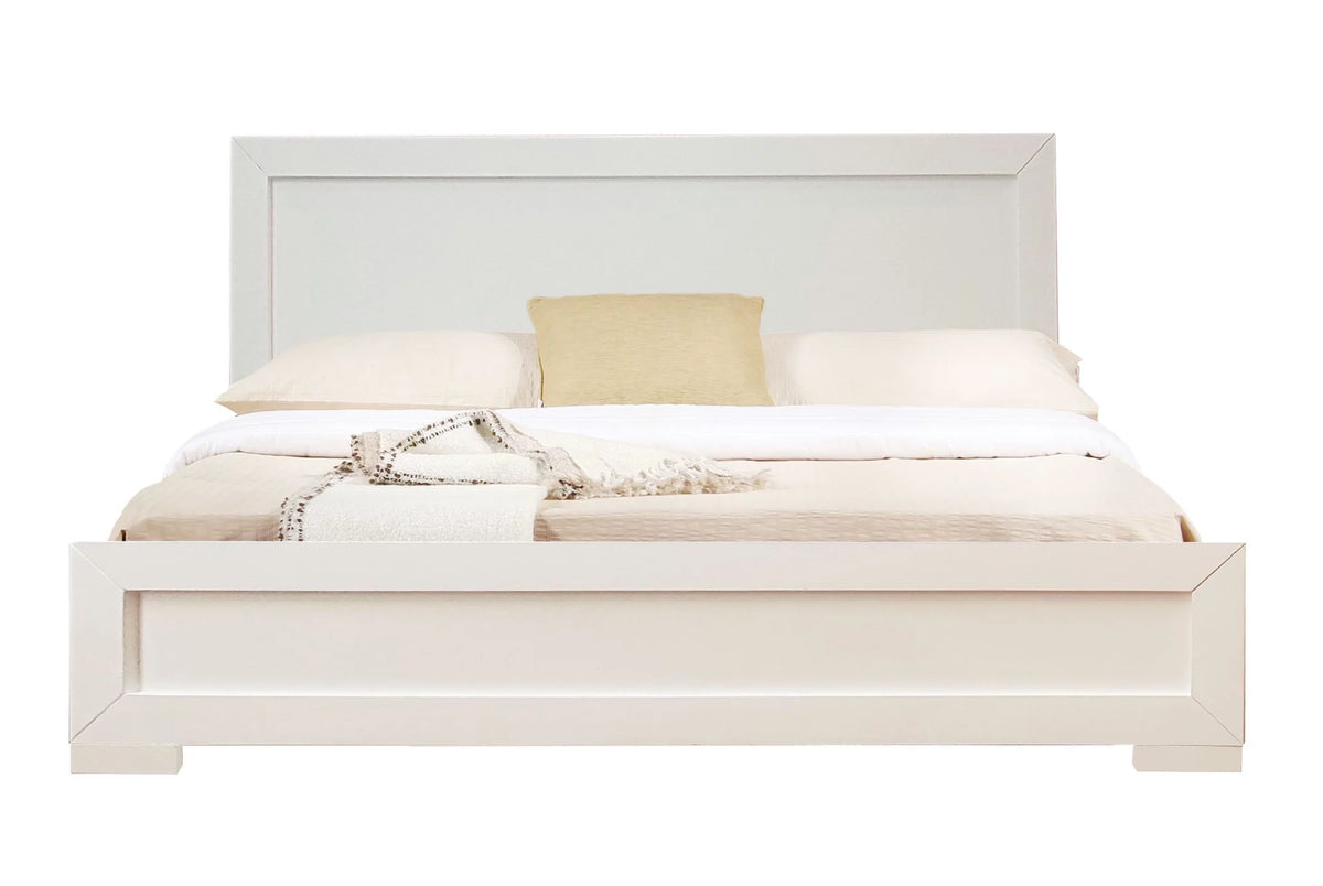 King Black Paneled Platform Bedroom Set Y279