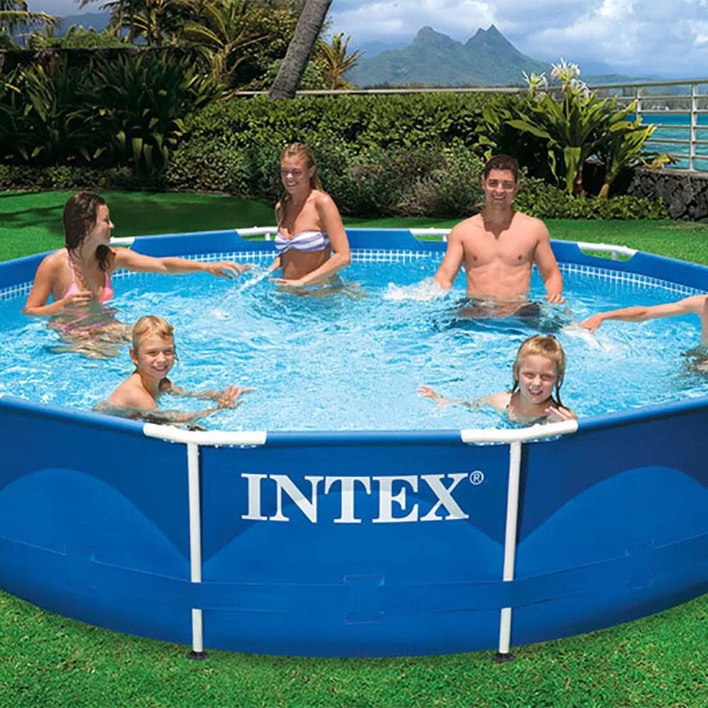 12 x 30 Metal Frame Set Swimming Pool with Filter Pump N65775