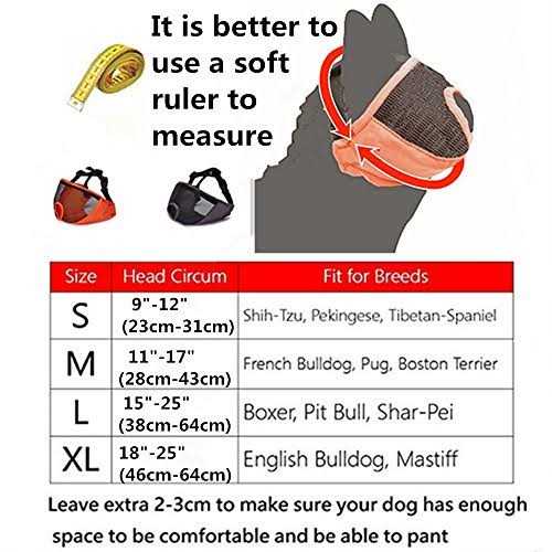 Adjustable Breathable Mesh Short Snout Dog Muzzle S510