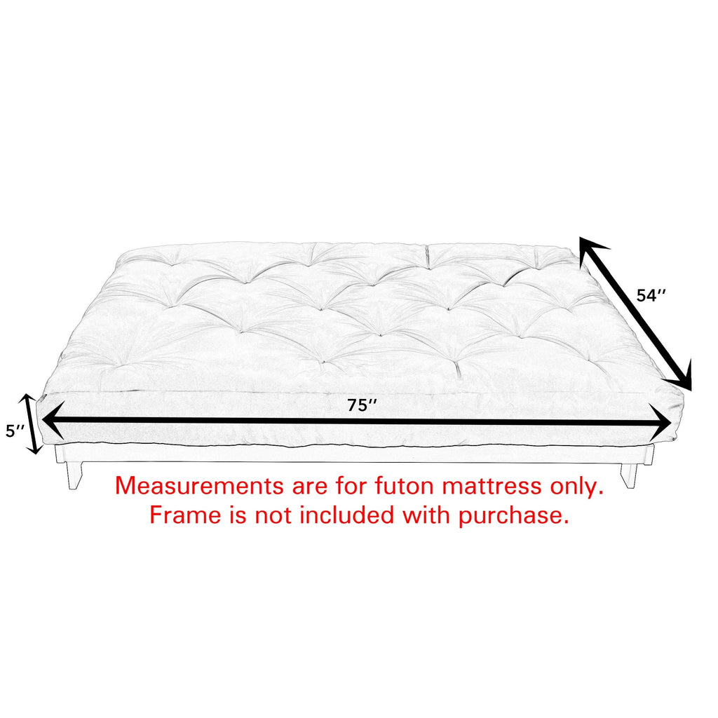 Blue Grey 5-Inch Futon Mattress D29354