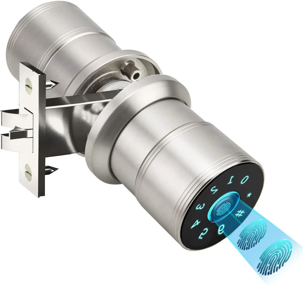 Smart Keyless Entry Door Lock with Bluetooth Fingerprint Deadbolt, Touchscreen Keypad, Card, Keys W6708