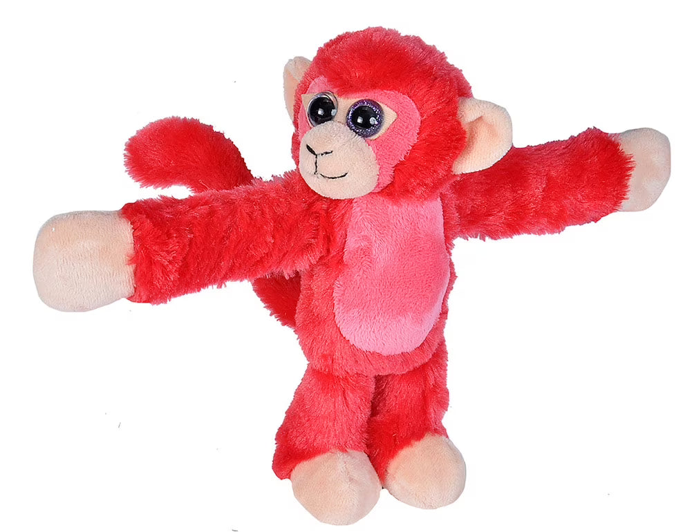 Red Monkey Plush Stuffed Animal, 8 inches Z471653