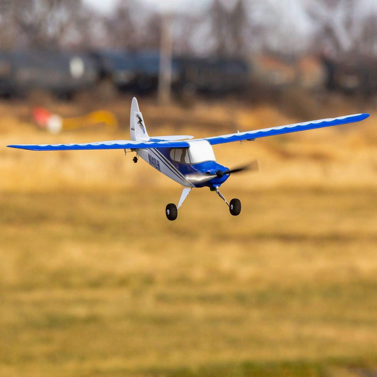 Blue & White RC Airplane BNF Basic N5987