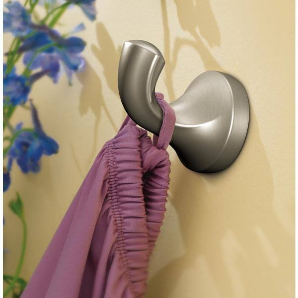 Brushed Nickel 4-Piece Bath Hardware Set with 24 in. Towel Bar A68539