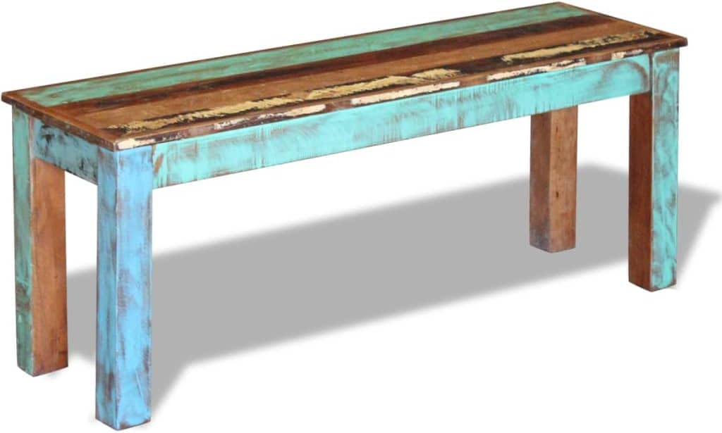 Solid Reclaimed Wood Bench 43.3"x13.8"x17.7" X425236