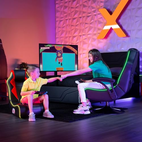 Foldable Bluetooth Audio Floor Chair with Headrest Mounted Speakers Z404546