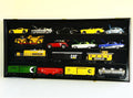 Black O Scale Train Display Case Cabinet Wall Rack with UV Protection Lockable J299