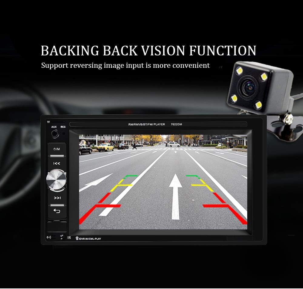 Double Din Bluetooth Car Stereo 6.2 Inch Touch Screen MP5 Player with Backup Camera X815103