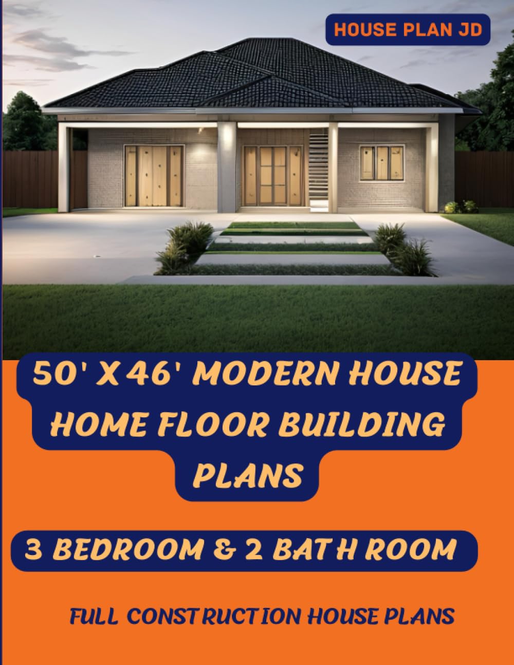 3 Bedroom 2 Bath House Plans with Garage V22530
