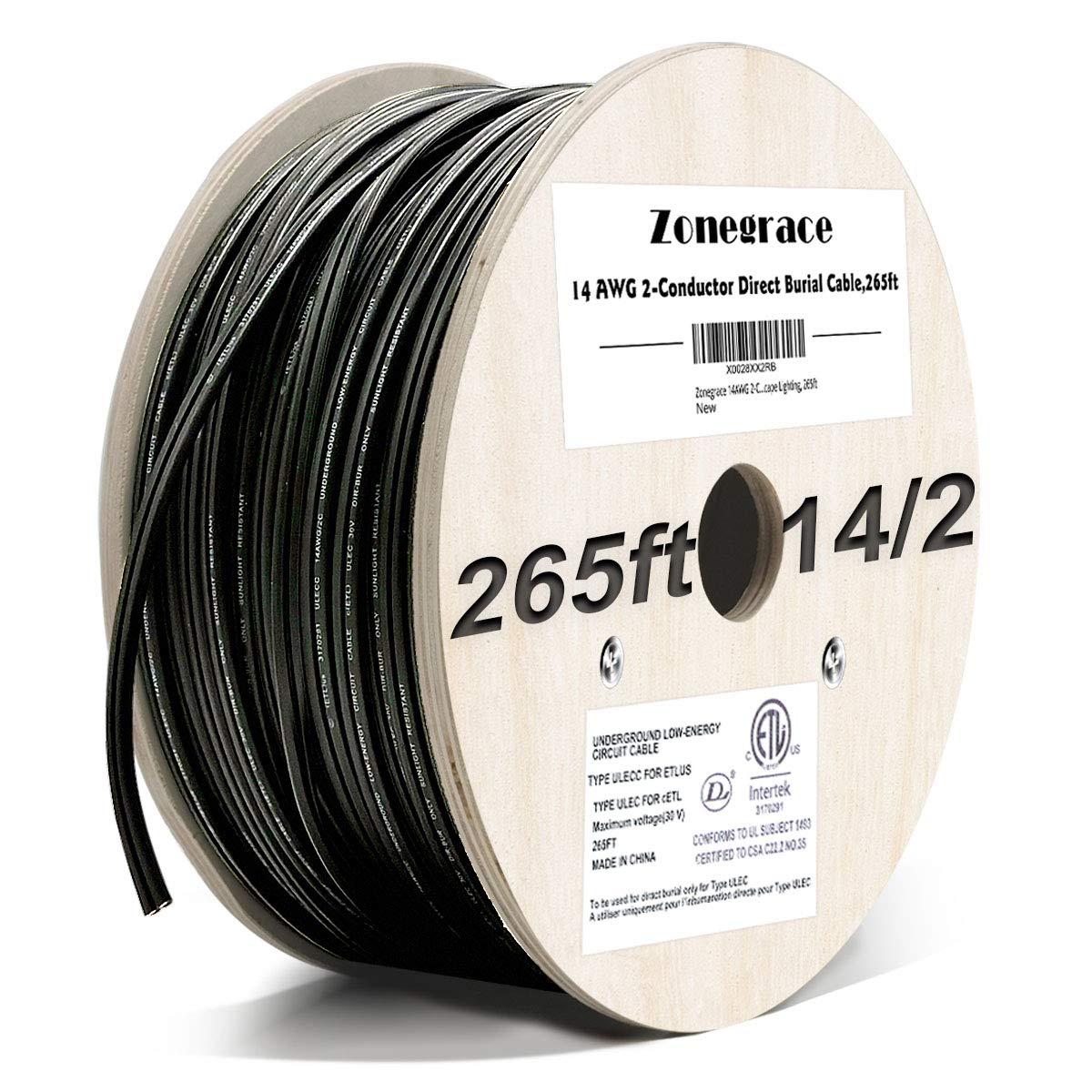 14AWG 2-Conductor Direct Burial Wire, 265ft R265442