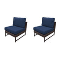 Navy Armless Sofa H1328