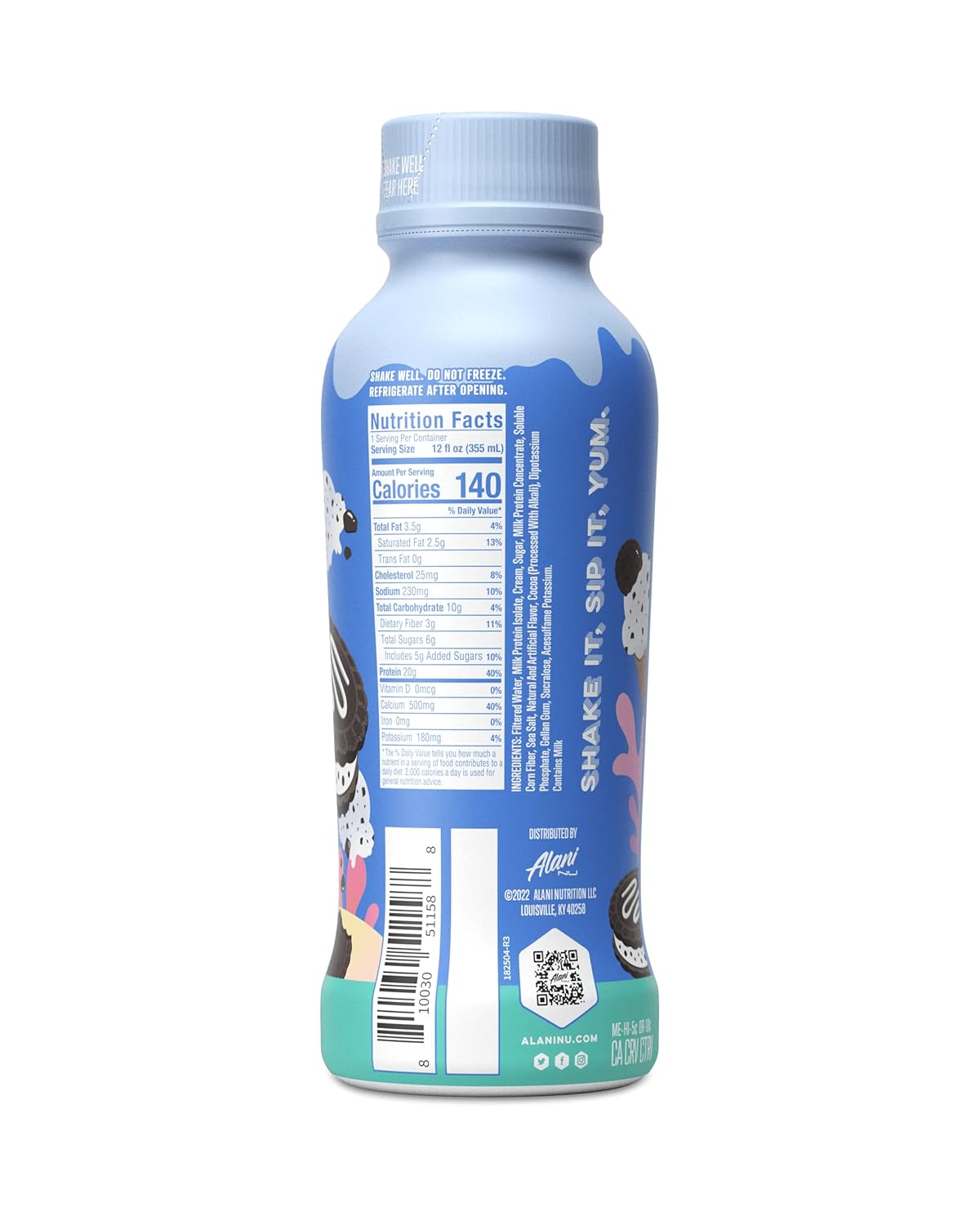 Cookies & Cream Protein Shake, 4 Pack, 12 Fl Oz U563490