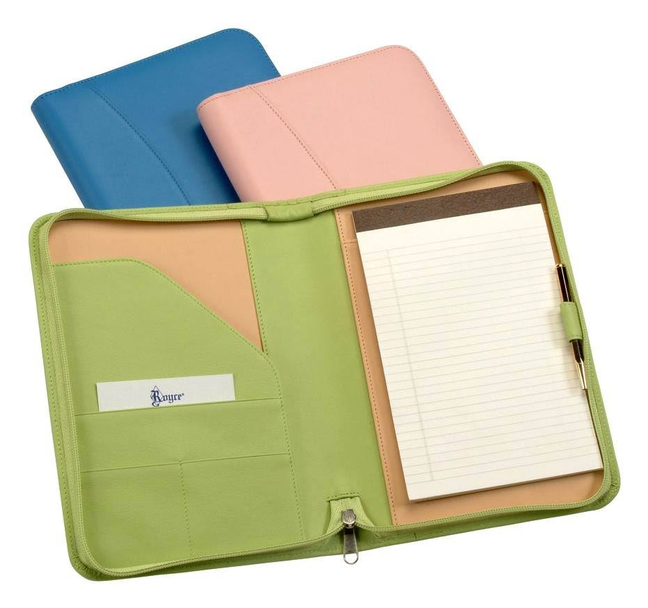 Black Zip Around Writing Padfolio B4087