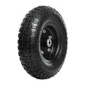 13 Inch 1 PC Rubber Pneumatic Replacement Tires and Wheels 4.00-6 with 5/8'' Axle Bore Hole B7437