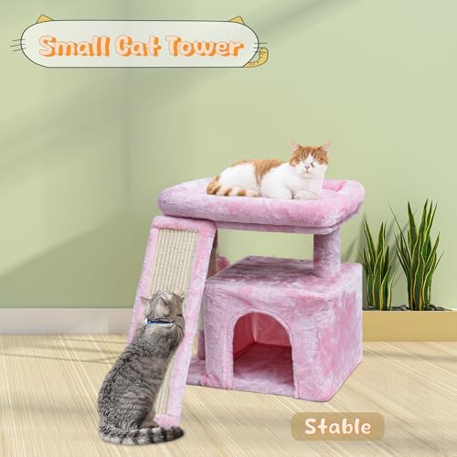 Light Grey Cat Tree with Scratching Post and Perch L1635
